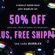 J.Crew Factory, 50% off plus free shipping with code BUBBLES
